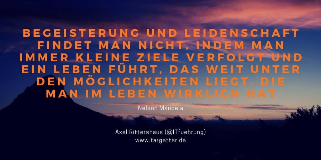 Zitat von Nelson Mandela zur Selbstmotivation 