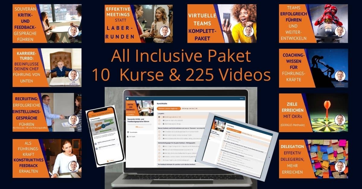 Online Training für Führungskräfte - All inclusive Paket