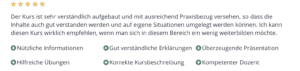 Kursbewertung