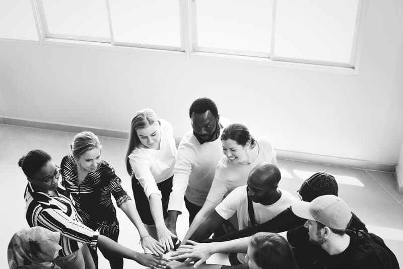 black-and-white-casual-colleagues-1457685 800 Effektive Teammeetings durchführen