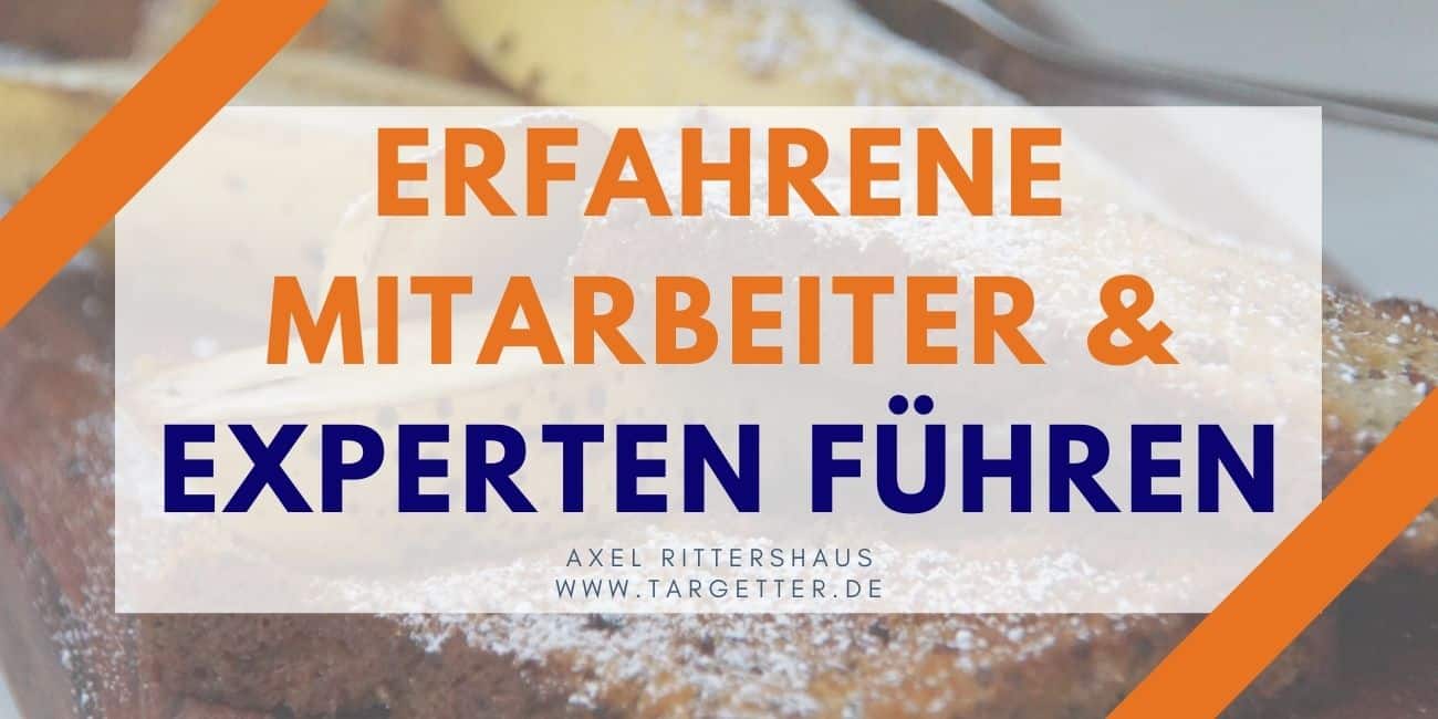 Erfahrene Mitarbeiter und Experten führen