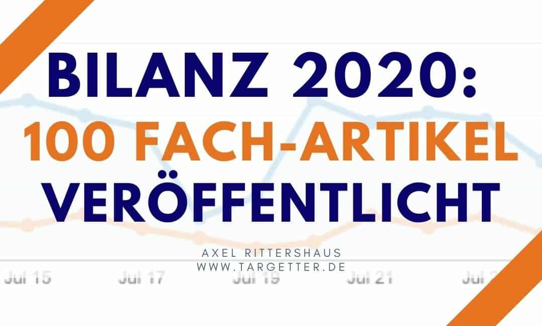 100 Fach-Artikel für Führungskräfte [Zwischenbilanz 2020]