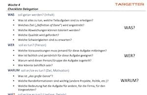 Kostenlose Checkliste zur Delegation herunterladen