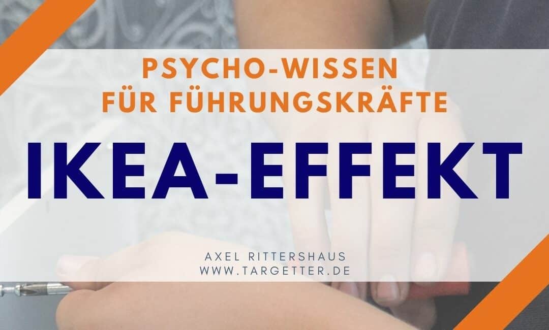 IKEA-Effekt – Psycho-Wissen für Führungskräfte