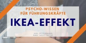 Ikea Effekt Psycho-Wissen für Führungskräfte