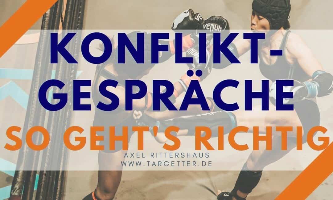 Wie führt man ein Konfliktgespräch? [als Führungskraft]