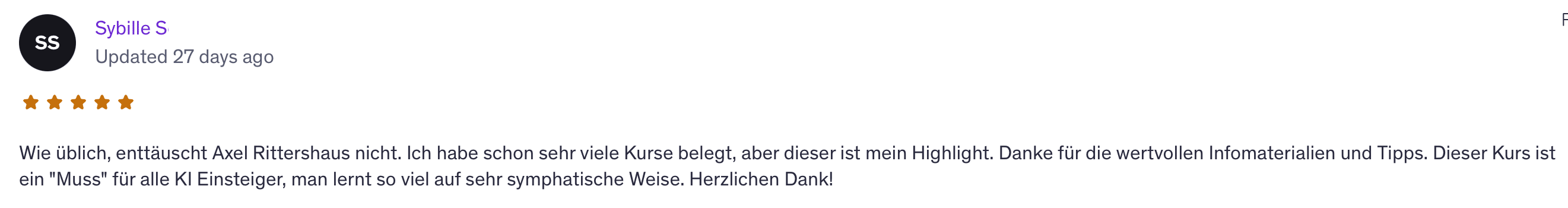 Sybille-Feedback-AI101-Deutsch