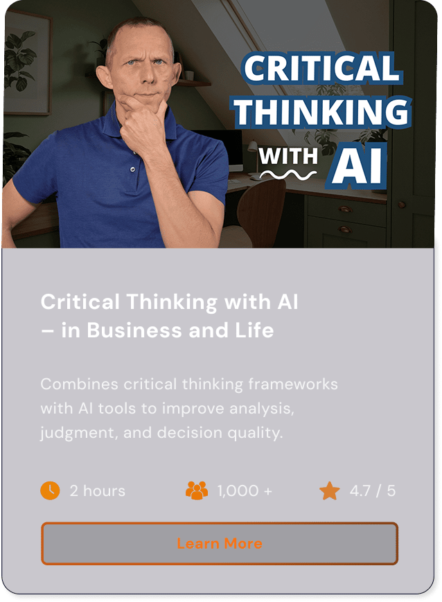 Recommendation - Critical Thinking with AI – in Business and Life